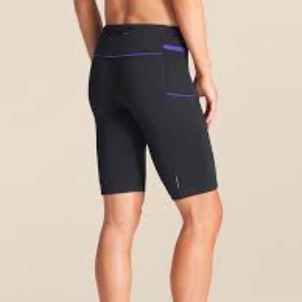 Athleta Presto Bermuda compression biking cycling running shorts size small - Picture 2 of 10